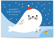 Rainbow Seal Holiday Cards