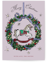 Rocking Horse Wishes Holiday Cards