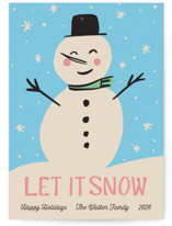 Let It Snowman Holiday Cards