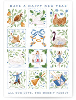 12 days of Christmas stamps Holiday Cards