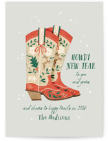 Howdy Holidays Boots Holiday Cards