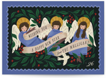 angels sing Holiday Cards