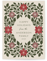 Holly Frame Holiday Cards