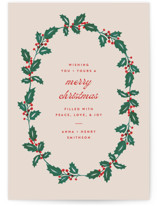 Classic Holly Holiday Cards