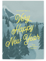 First Mountain Snow Holiday Cards