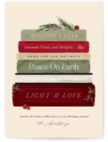 Book Stack Holiday Cards