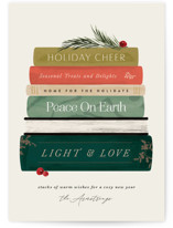 Book Stack Holiday Cards