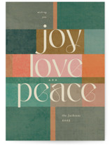 tree blocks Holiday Cards