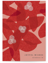 paper poinsettia Holiday Cards