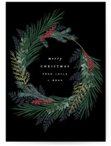 Chic Wreath Holiday Cards