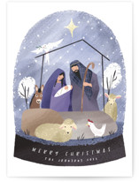 Nativity Snow Globe Holiday Cards