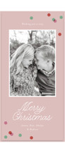 Polka Corner Tall Holiday Cards