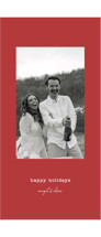 typed Tall Holiday Cards