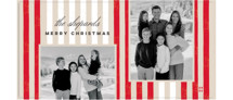 Vintage Stripes Tall Holiday Cards