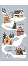 Snowy Neighborhood Tall Holiday Cards