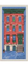 Vintage Brownstone Tall Holiday Cards