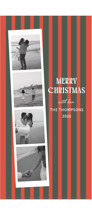 Chic Stripe Tall Holiday Cards