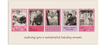polaroids Tall Holiday Cards