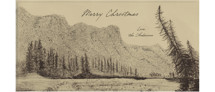 Canmore Mountainscape Tall Holiday Cards