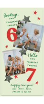 six seven Tall Holiday Cards