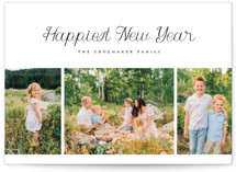 Happiest Script New Year Photo Cards