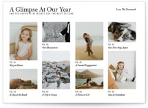 a glimpsed year New Year Photo Cards