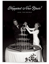 Vintage Feeling New Year Photo Cards