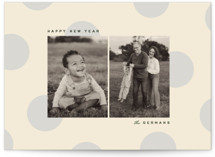 big polka New Year Photo Cards