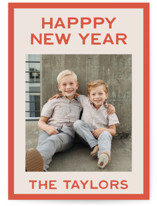 Basics New Year Photo Cards