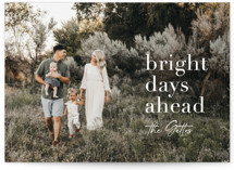 bright days ahead New Year Photo Cards