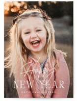 Happy Stacked New Year Photo Cards