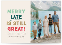 Merry Late New Year Photo Cards