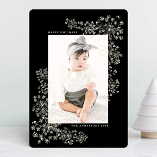 Floral Celebration New Year Photo Cards