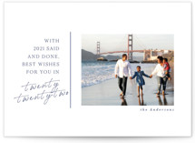 Said and Done New Year Photo Cards