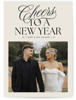 Classically Modern New Year Photo Cards