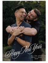 editorial signature New Year Photo Cards