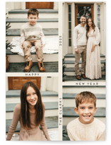 grid New Year Photo Cards