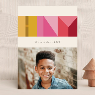 Mod Letters New Year Photo Cards