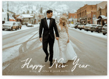 Winter Greetings New Year Photo Cards