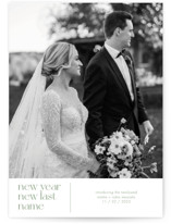 new last name New Year Photo Cards