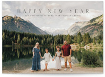 Modern Serif New Year Photo Cards