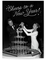 Lively Note New Year Photo Cards