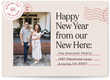 New Here New Year Photo Cards