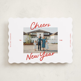 A Simple Cheers New Year Photo Cards