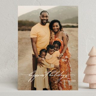 Swept Away New Year Photo Cards