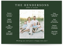 Our Year in Review New Year Photo Cards