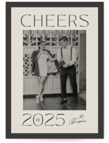 Contemporary boldness New Year Photo Cards