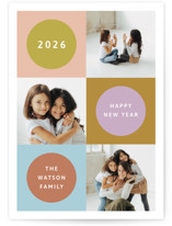 Colorful New Year Photo Cards
