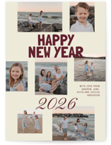 Mixtype collage New Year Photo Cards