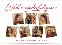 Wonderful Year New Year Photo Cards
